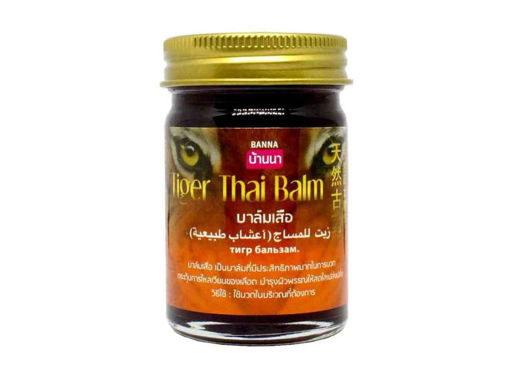 Banna Tiger Thai Balm 50 g – thajský bylinný balzám s hřejivou bylinnou vůní