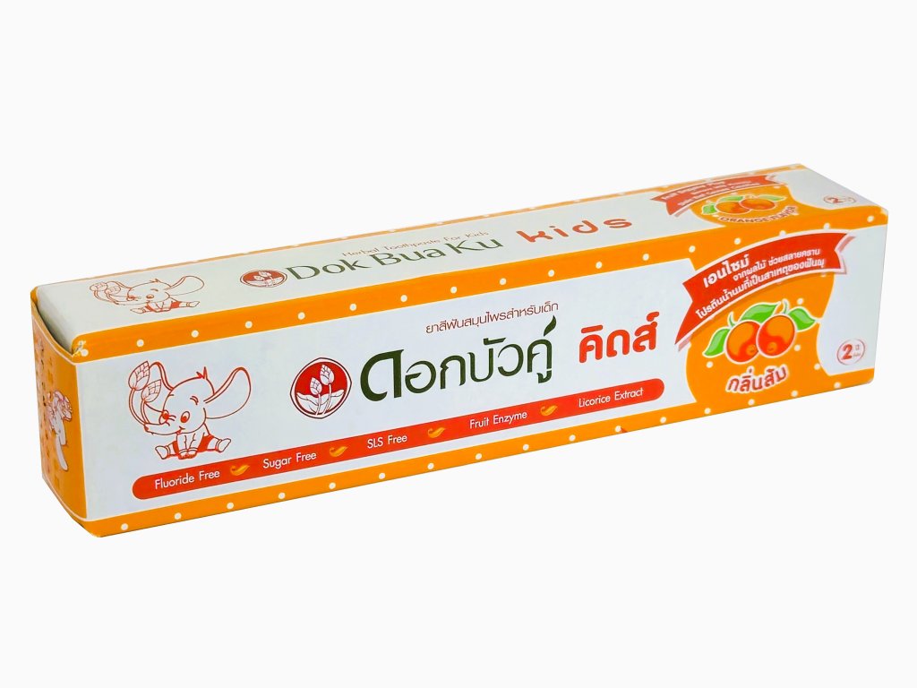 Dok Bua Ku kids herbal toothpaste orange 35 g